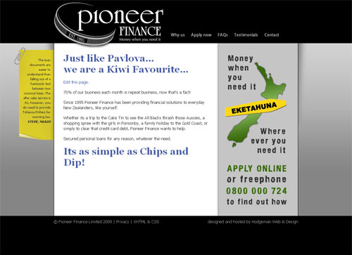 Pioneer Finance Limited Pioneer Finance Limited