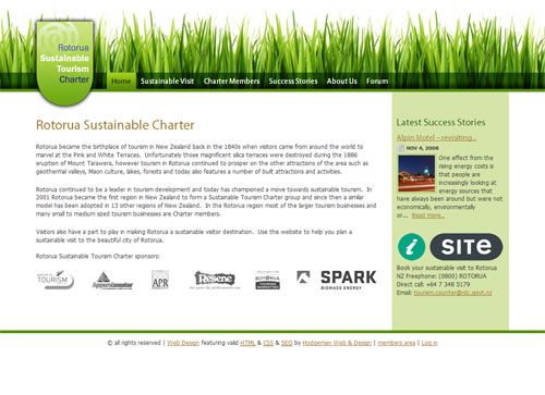 Rotorua Sustainable Tourism Charter Rotorua Sustainable Tourism Charter
