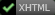 Valid XHTML
