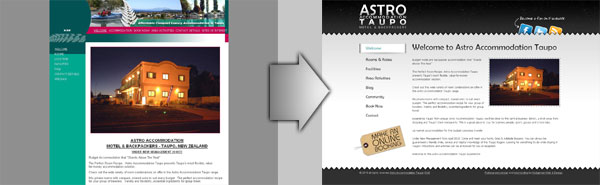 Astro Accommodation Taupo's website revamp