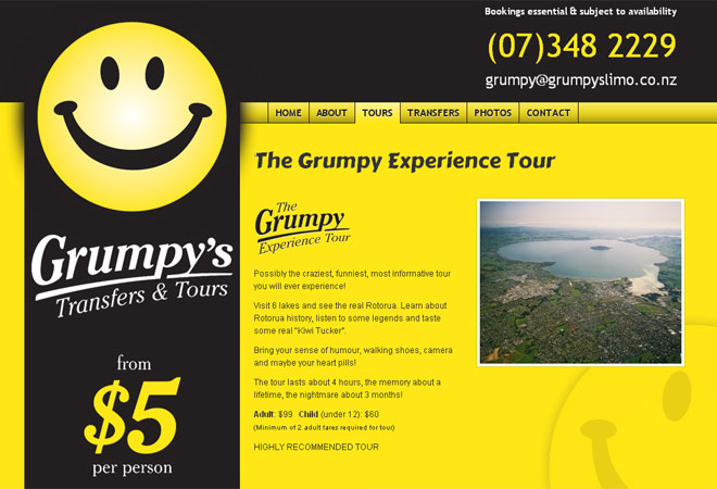 Grumpy’s Transfers & Tours: Tour detail